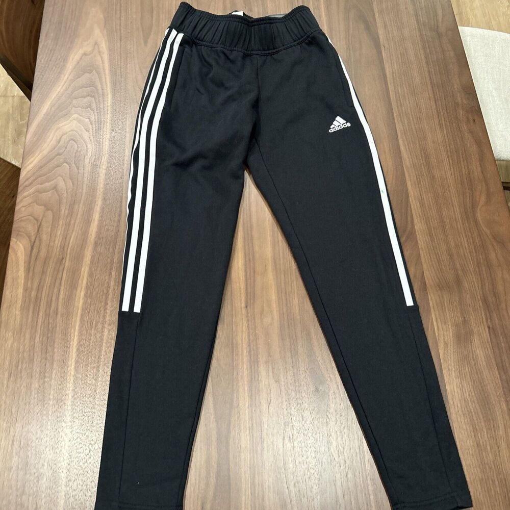 Adidas Women's Full Length Regular Fit Tapered leg Black White Size XS New